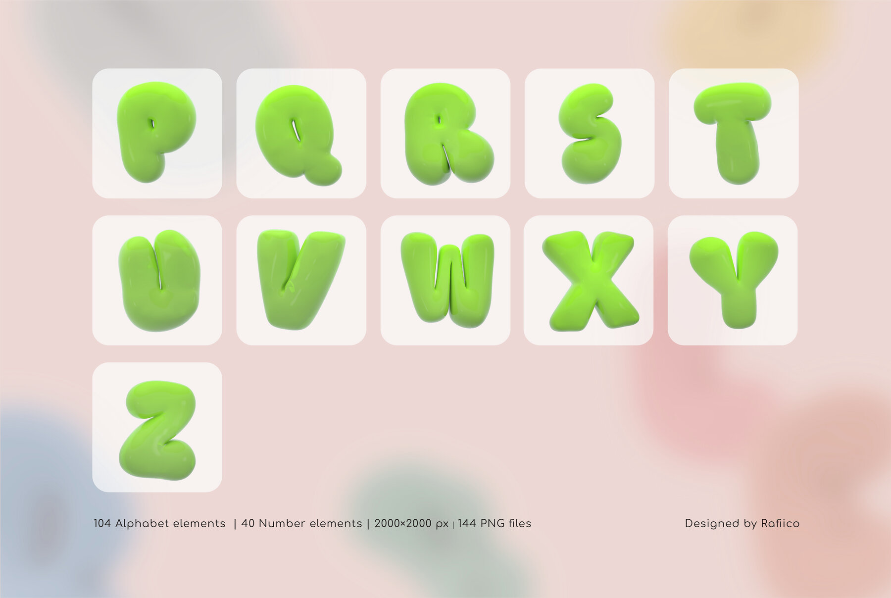 Bubble typography elements 8