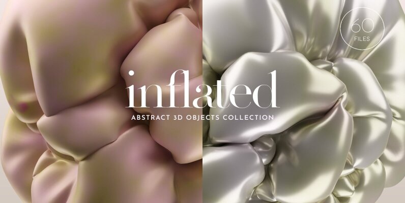 Abstract Inflated 3D Objects