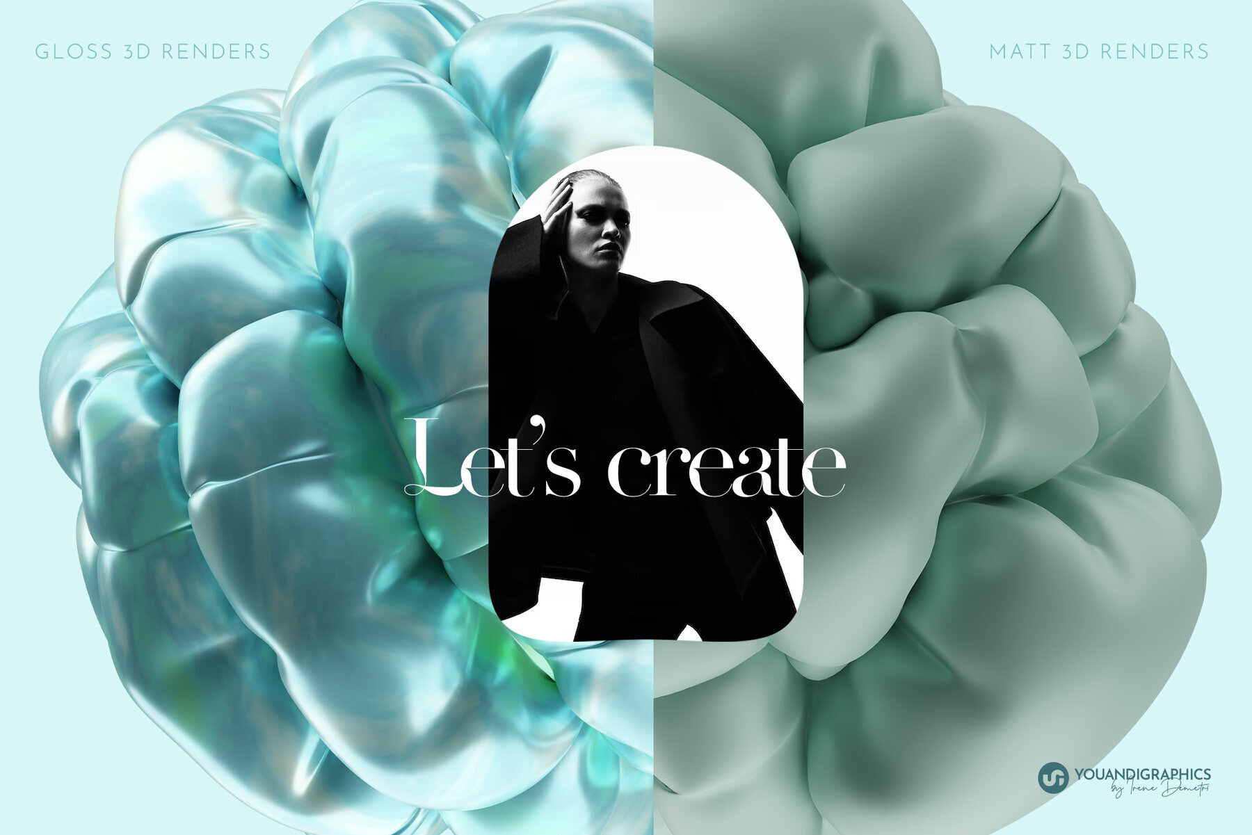 Abstract Inflated 3D Objects 3