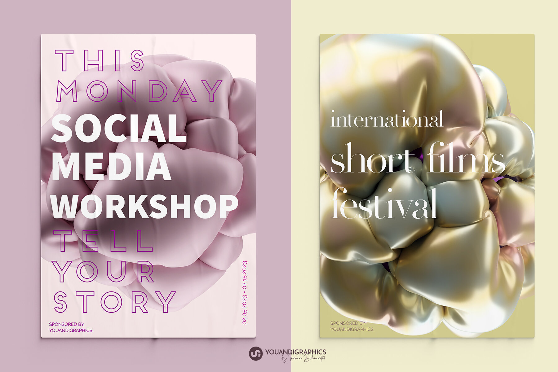 Abstract Inflated 3D Objects 4