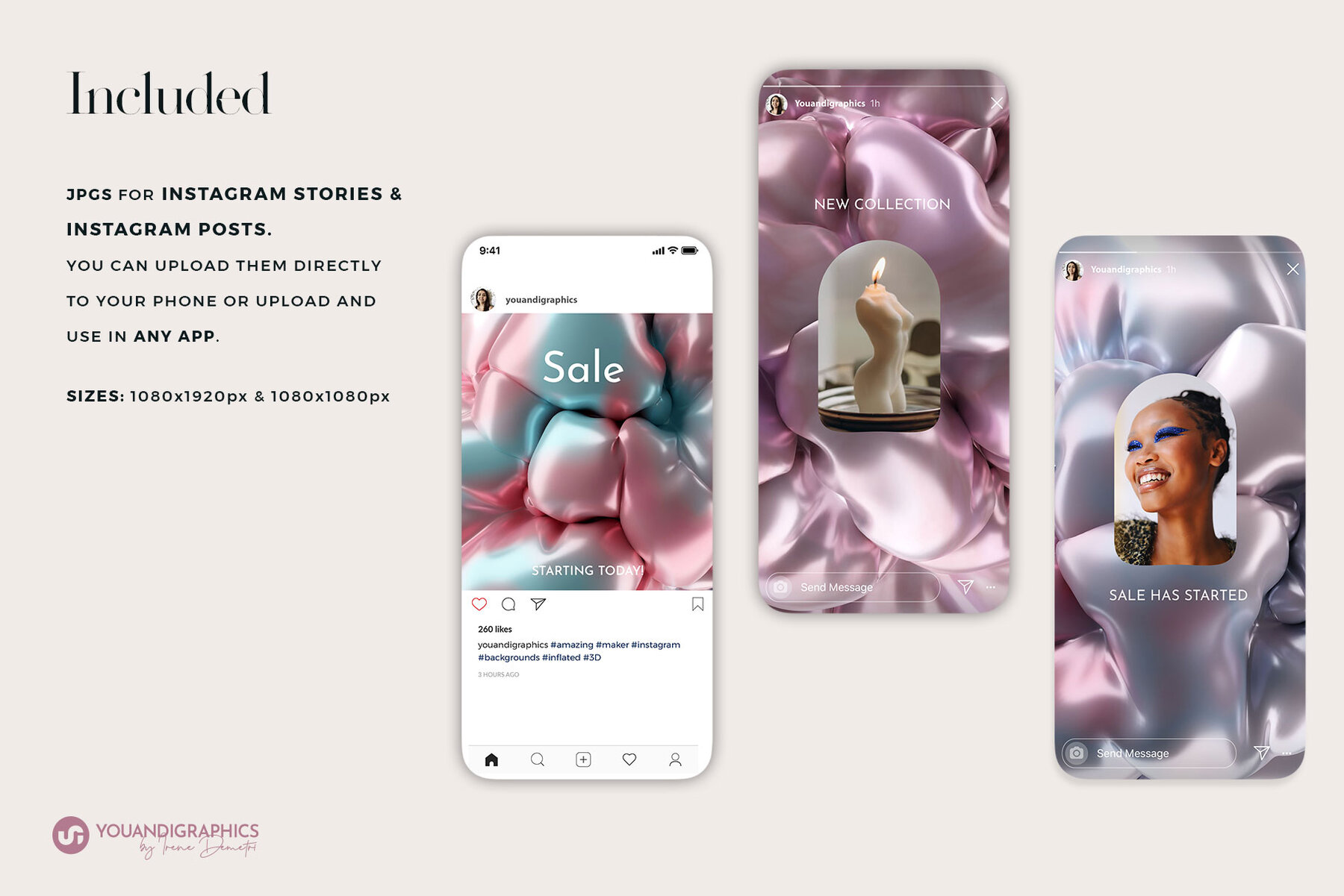 Abstract Inflated 3D Objects 5