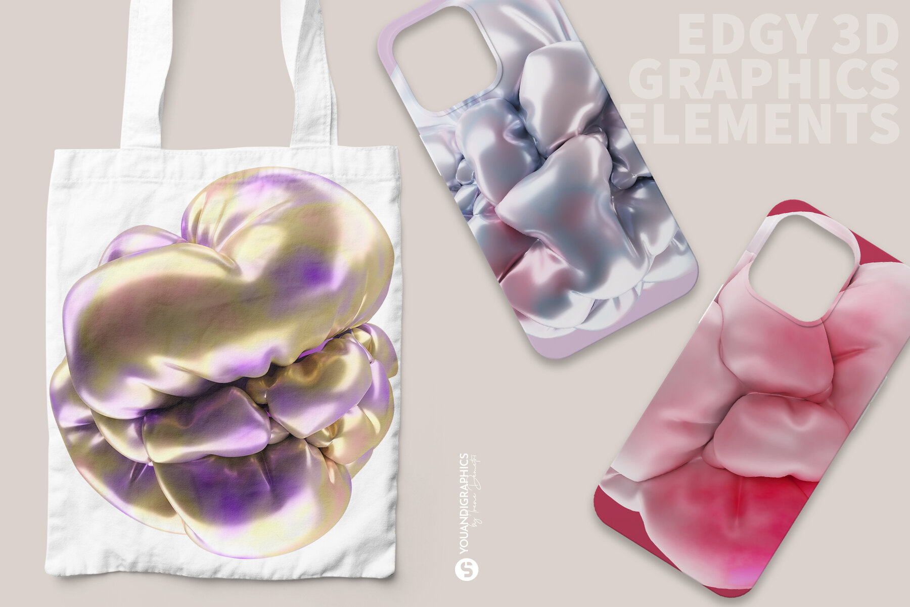 Abstract Inflated 3D Objects 9