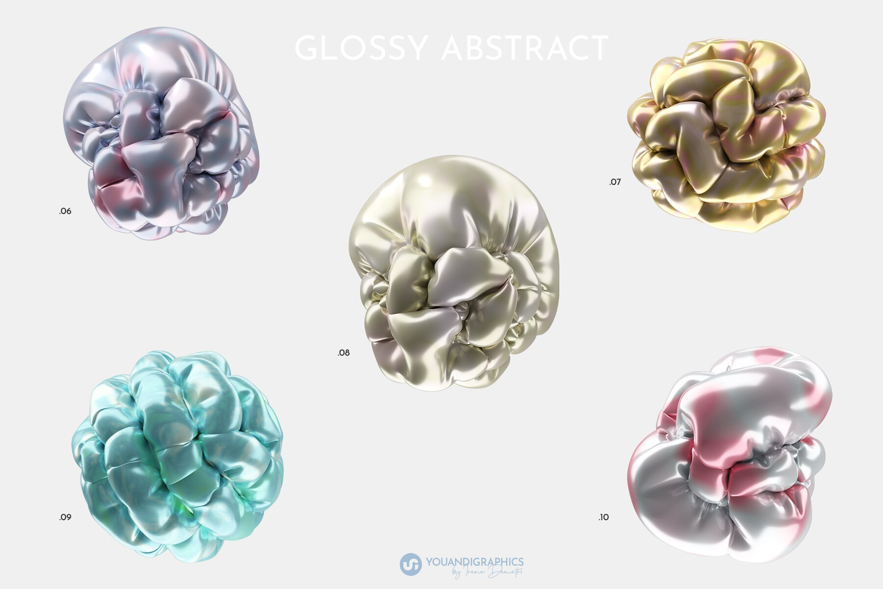 Abstract Inflated 3D Objects 11