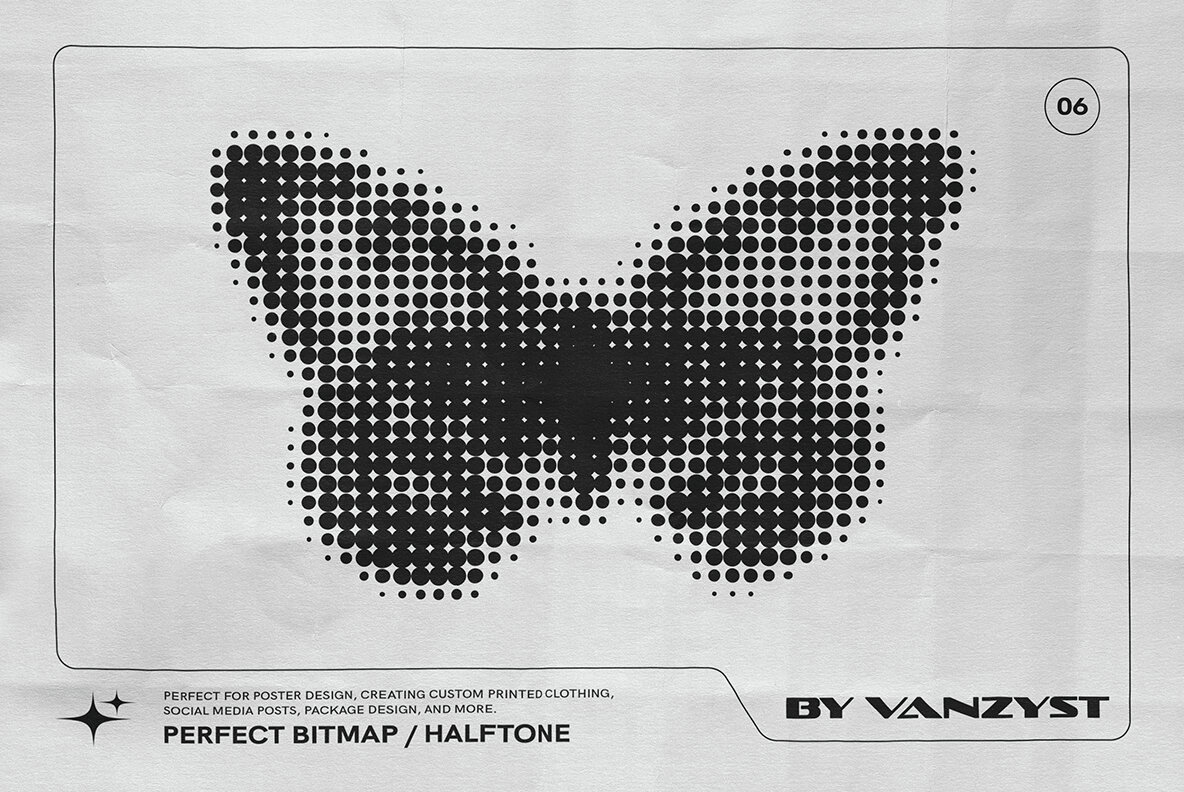 Y2K 327 Characters Halftones Shapes 7