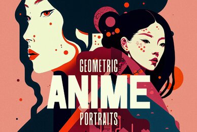 Geometric Anime Portraits
