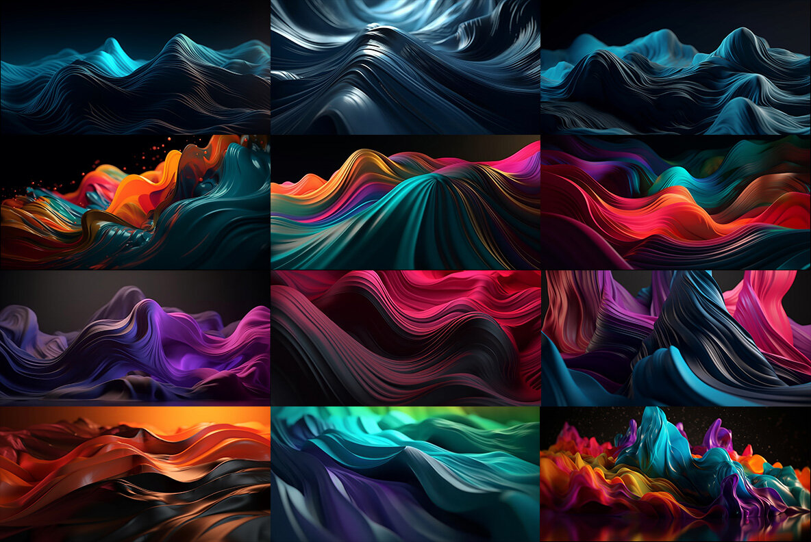Abstract Waves Backgrounds 6