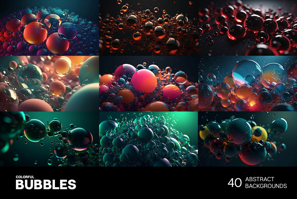 Abstract Bubbles Backgrounds 6