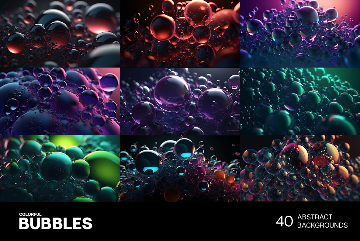 Abstract Bubbles Backgrounds 7