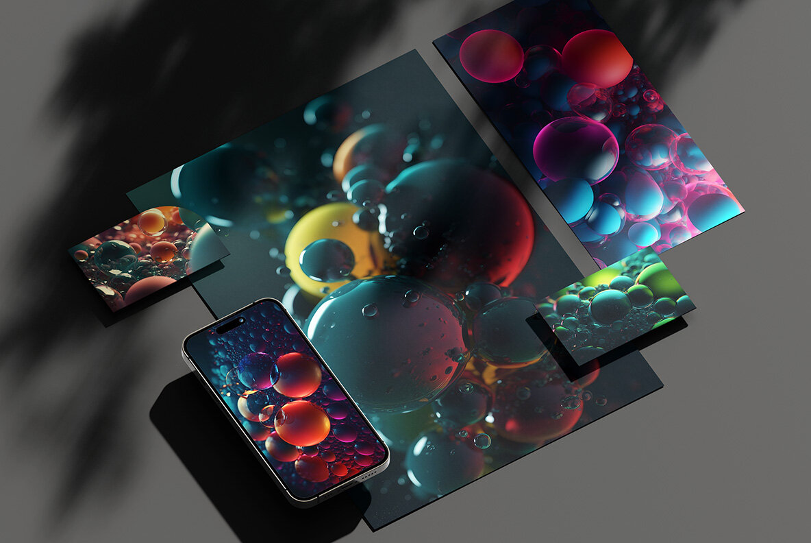 Abstract Bubbles Backgrounds 8