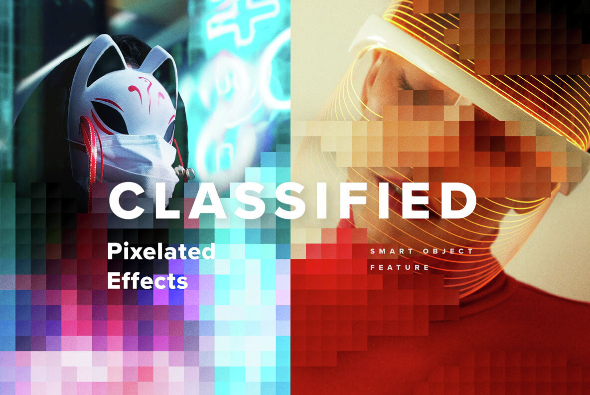 Classified Pixelated Photo Effects 1