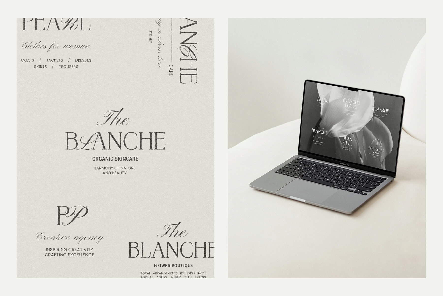 Blanche Minimalist Logo Kit Ai Eps Psd 9