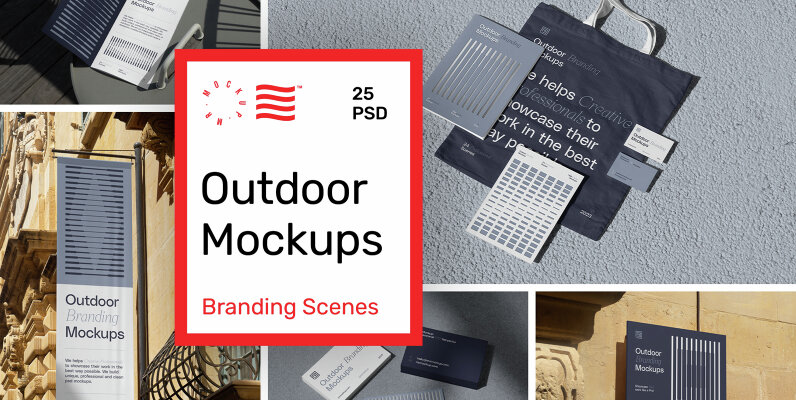Outdoor Mockups   Branding Scenes