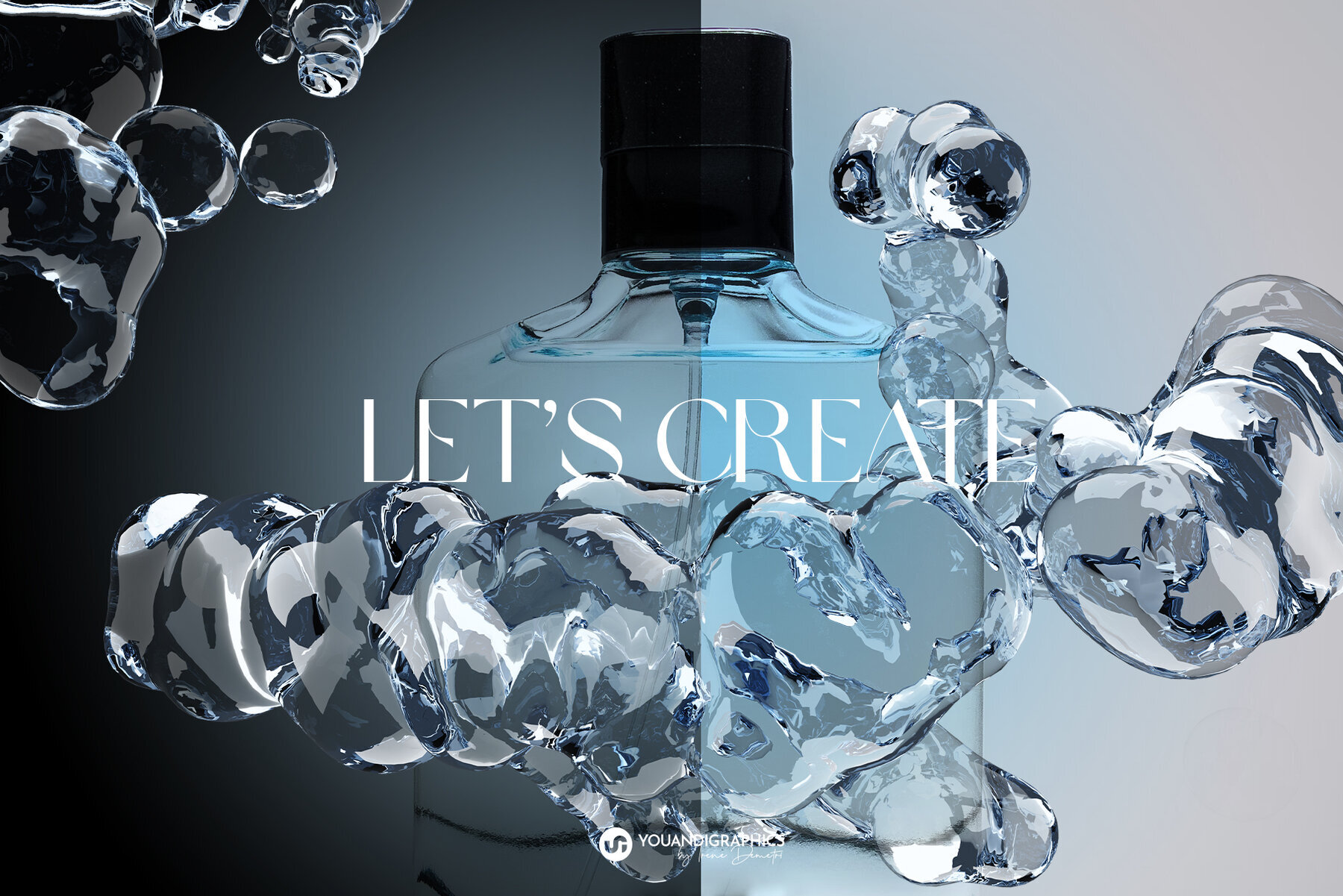 Water 3D Overlays with Transparency 2