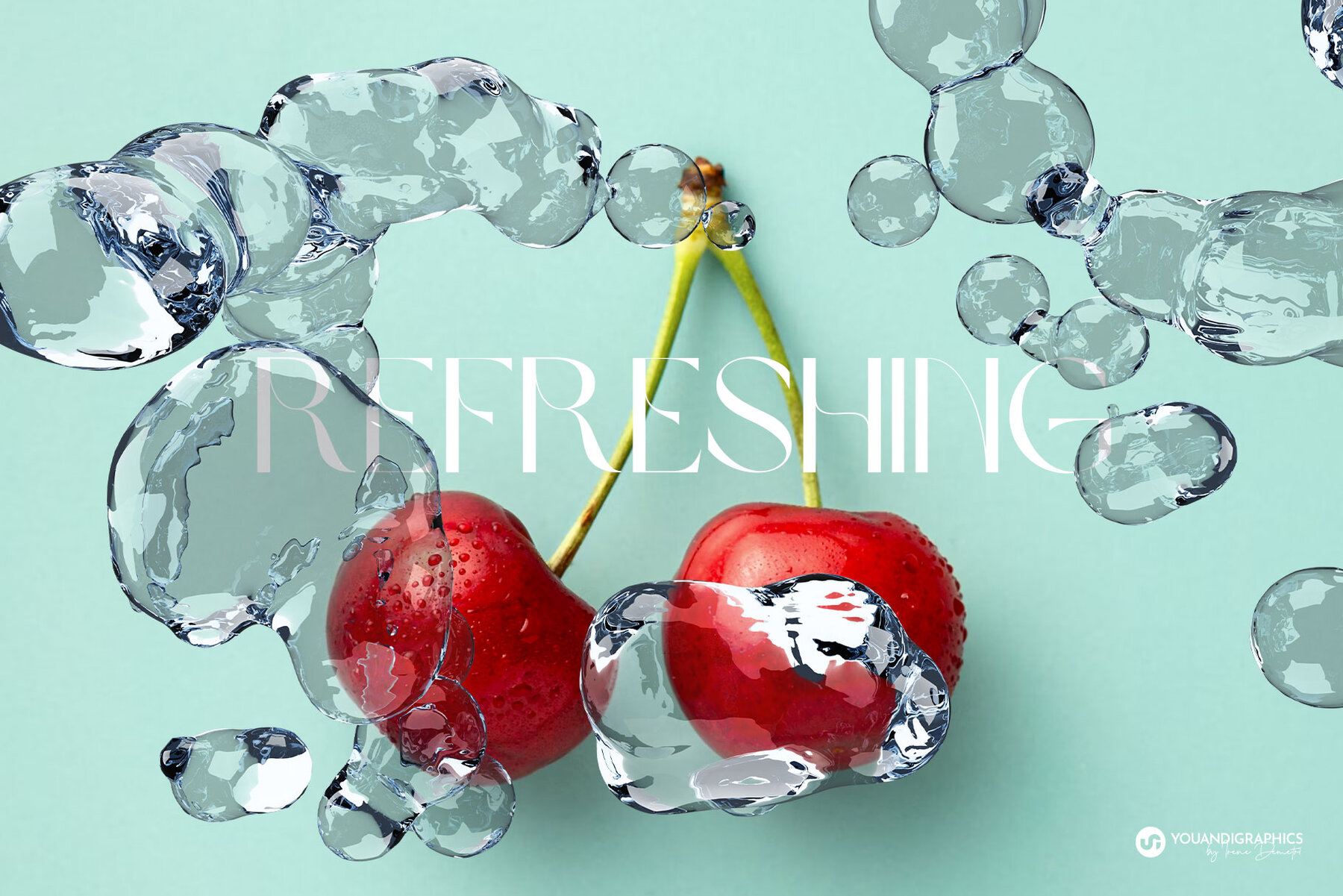 Water 3D Overlays with Transparency 6