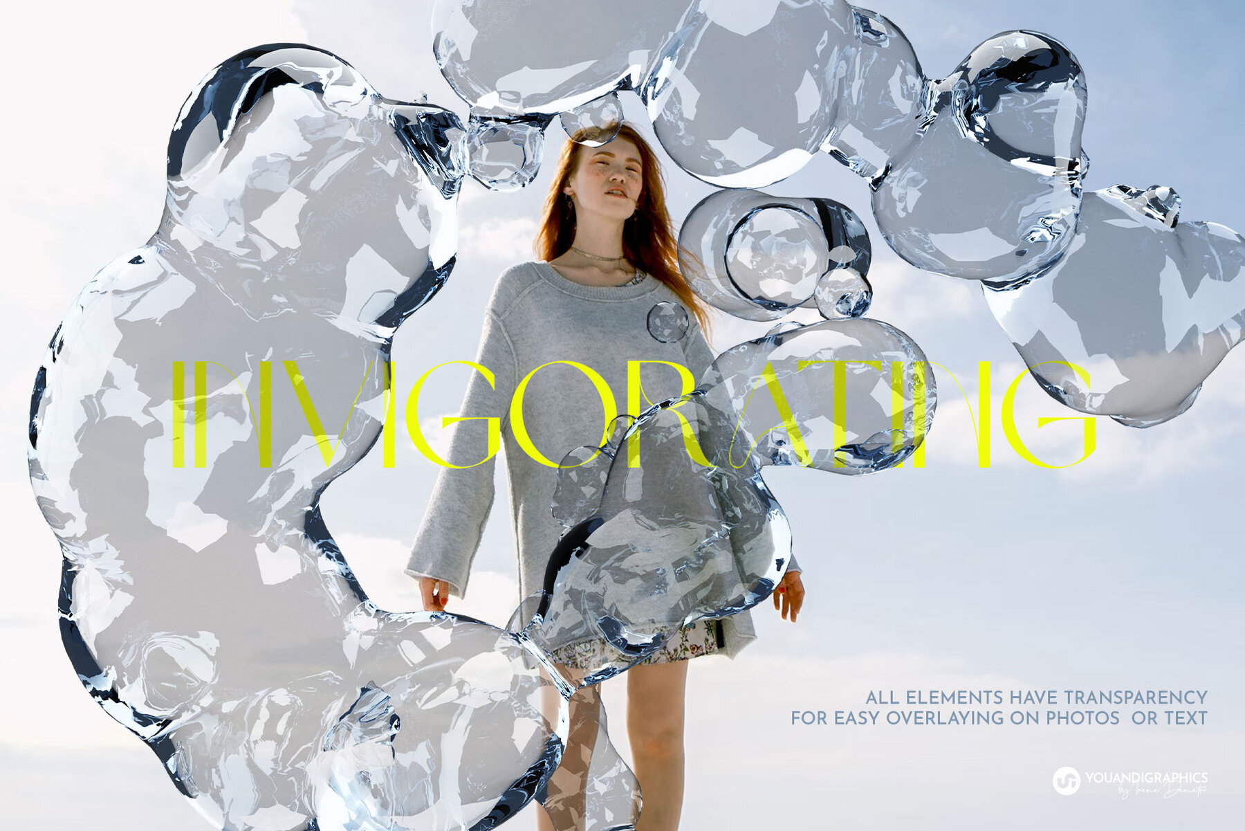 Water 3D Overlays with Transparency 8