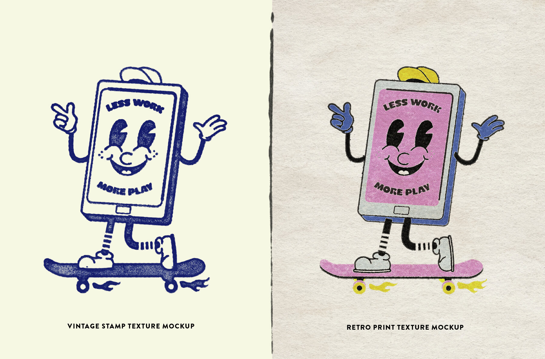 Vintage Stamp and Retro Print Bundle 2