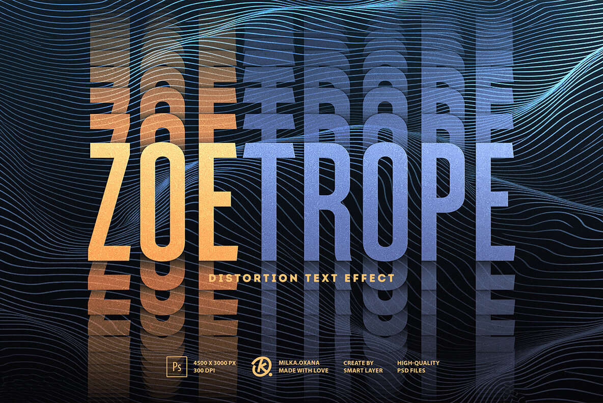 Zoetrope     Distortion Text Effect 1