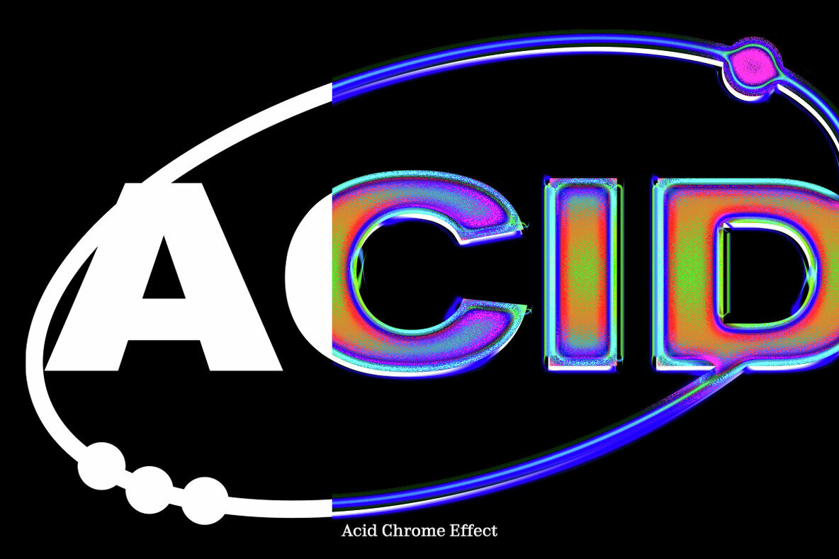 Chrome Text Layer Styles Bundle 3