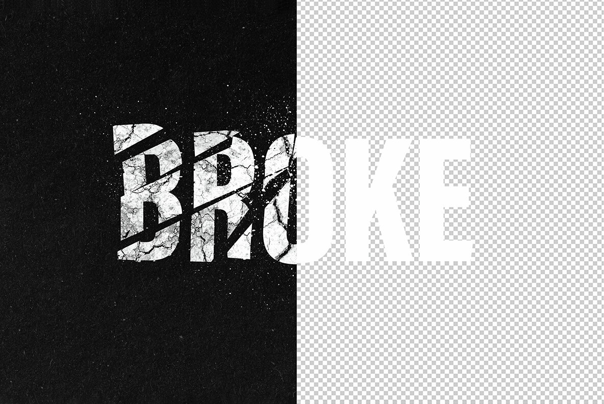 Broken Text Effect 7