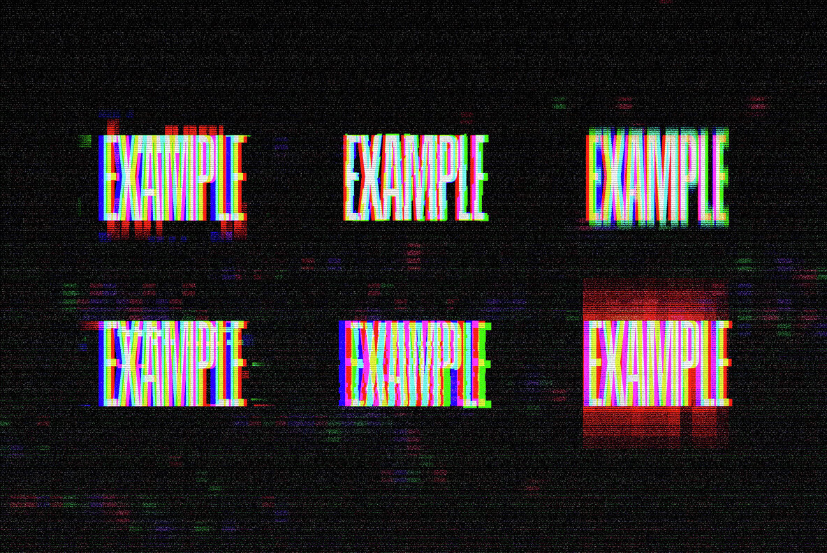 Glitch Effects Bundle 5