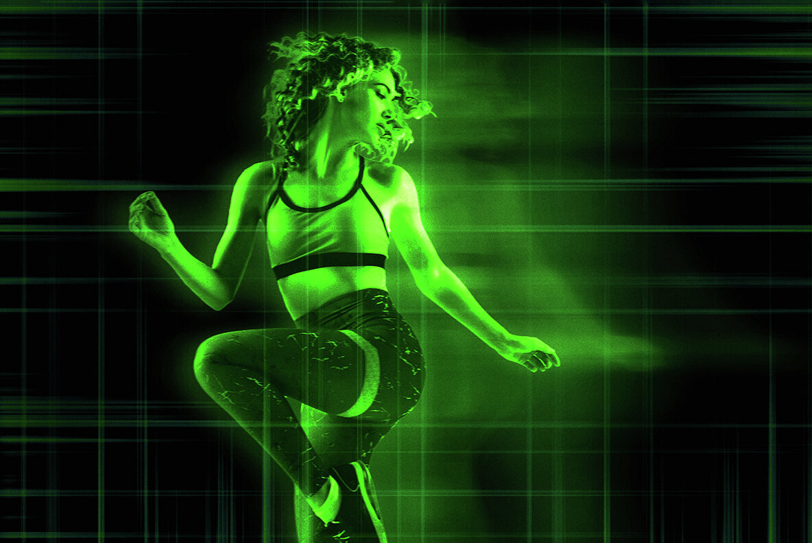 Hologram Glitch Photo Effect 3