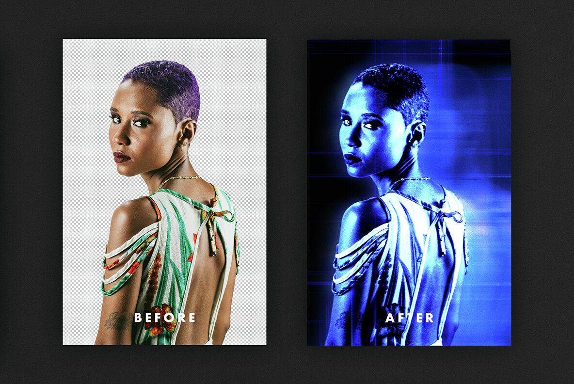 Hologram Glitch Photo Effect 7