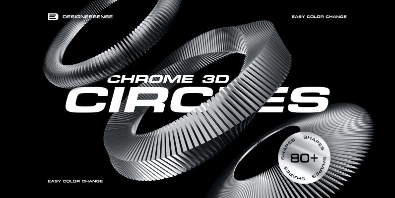 3D Chrome Circles