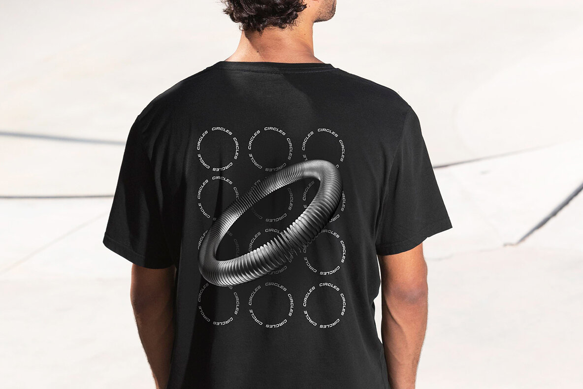 3D Chrome Circles 12