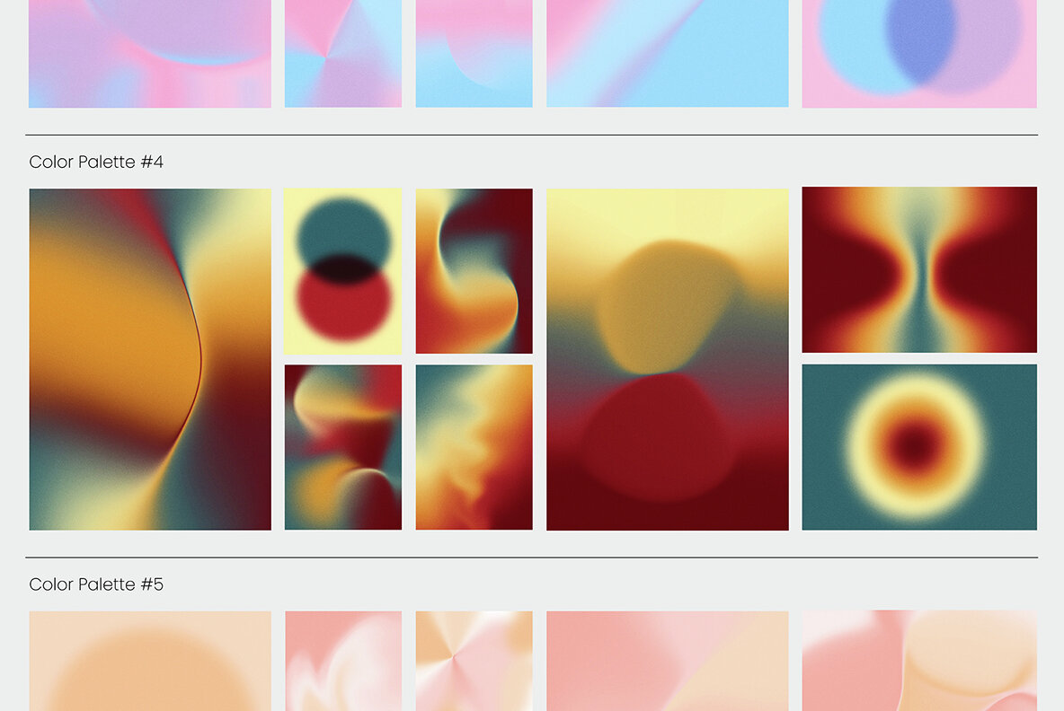 Gradient Textures   Shapes   3D Objects   Letters 17