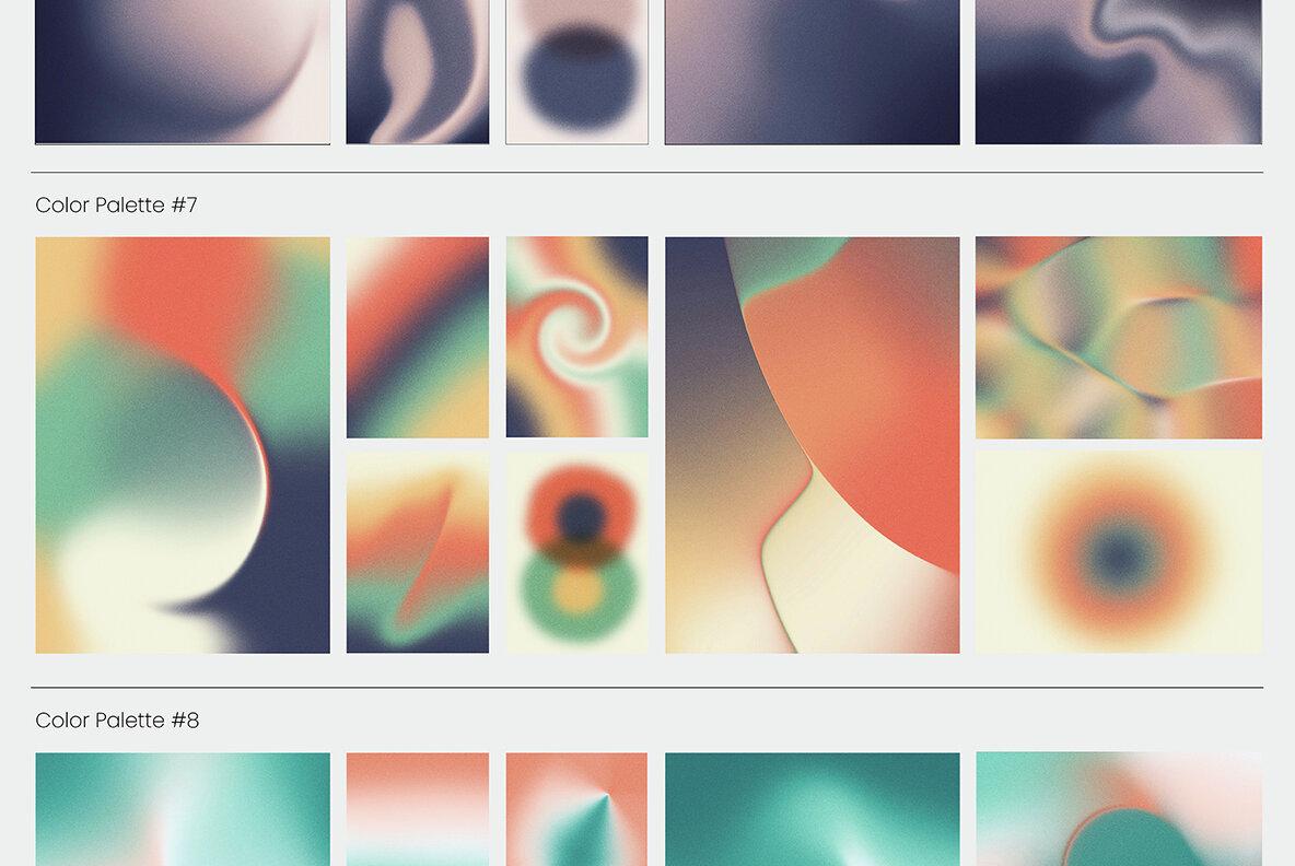 Gradient Textures   Shapes   3D Objects   Letters 18