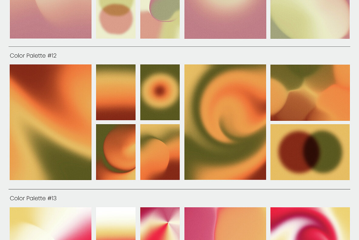 Gradient Textures   Shapes   3D Objects   Letters 20