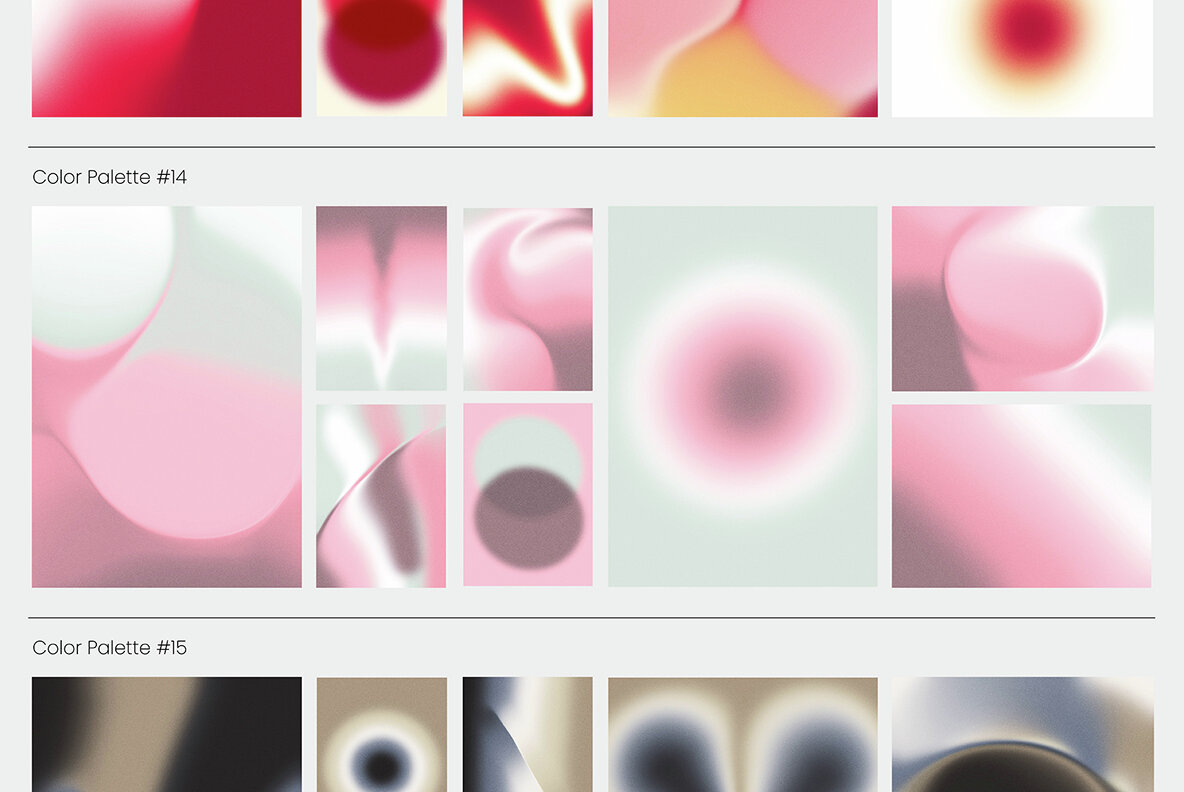 Gradient Textures   Shapes   3D Objects   Letters 21