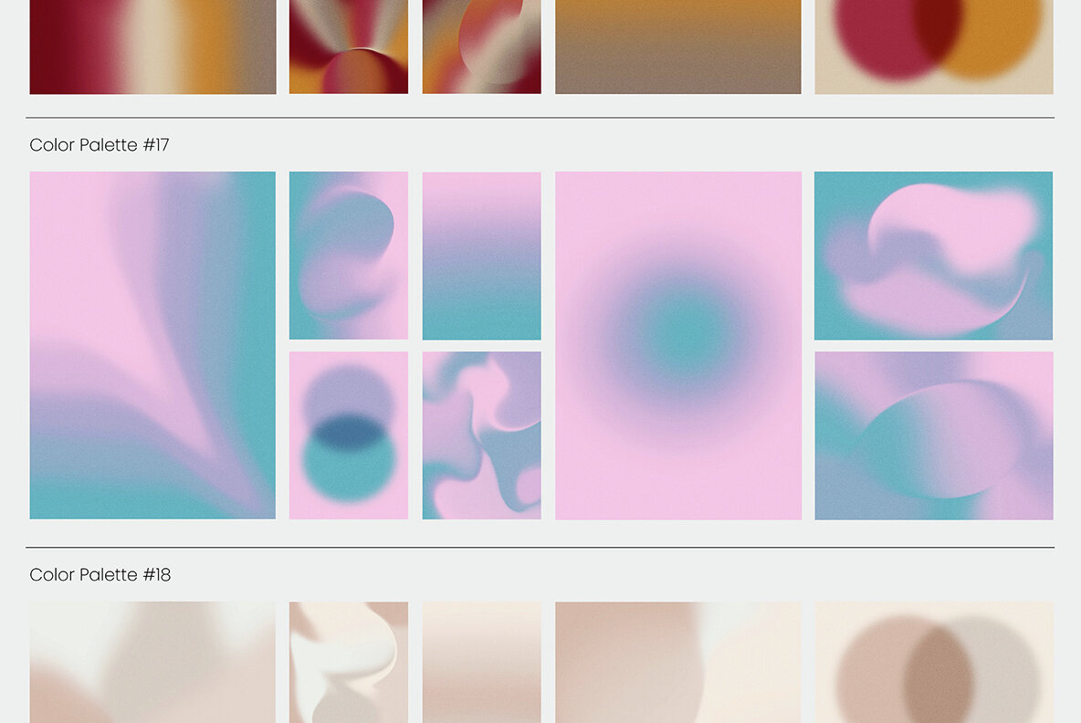 Gradient Textures   Shapes   3D Objects   Letters 22