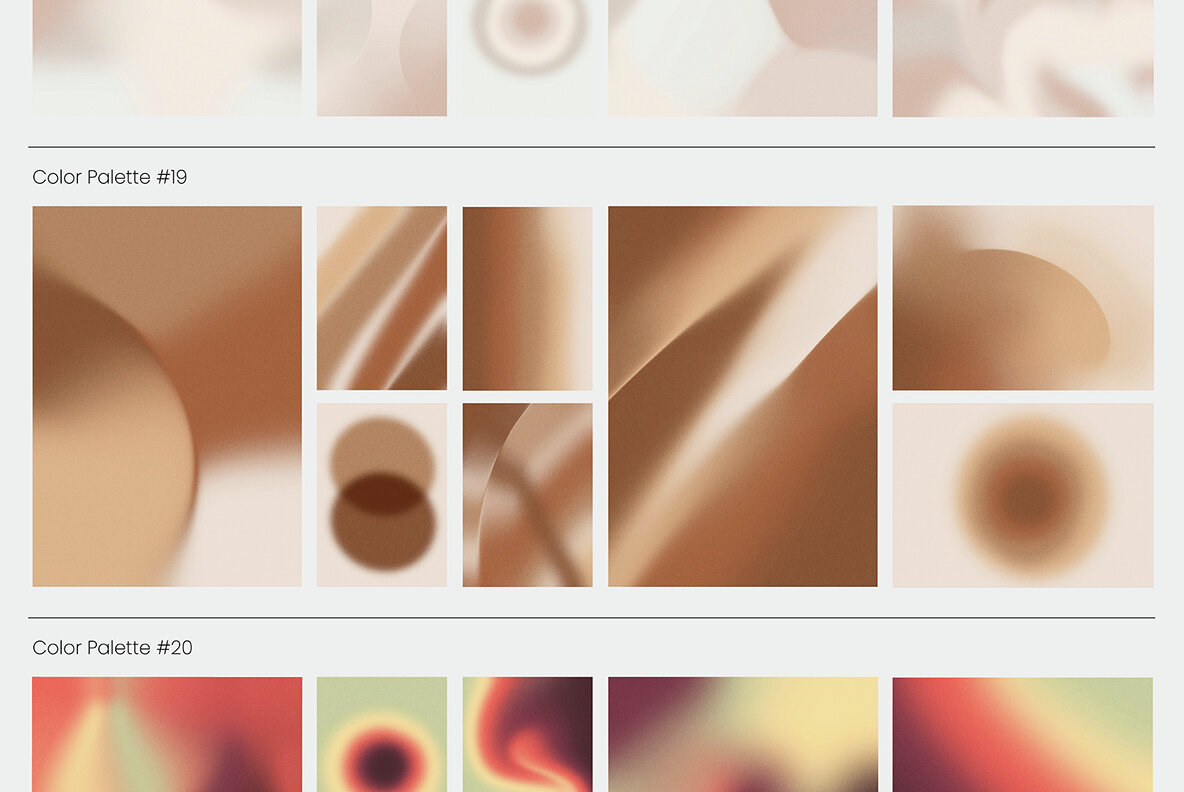 Gradient Textures   Shapes   3D Objects   Letters 23