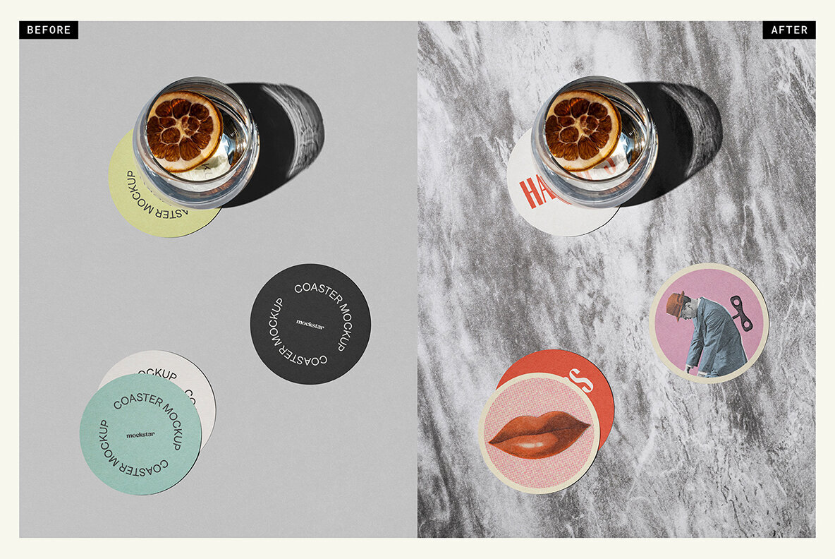 Coaster Scene Mockup 2