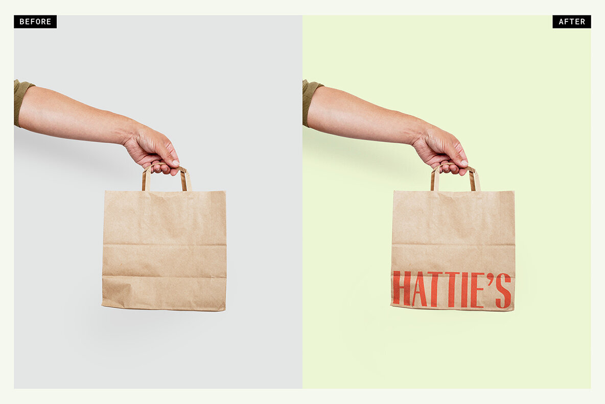 Kraft Paper Carry Bag Mockup 3