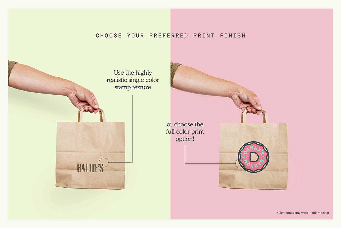 Kraft Paper Carry Bag Mockup 4