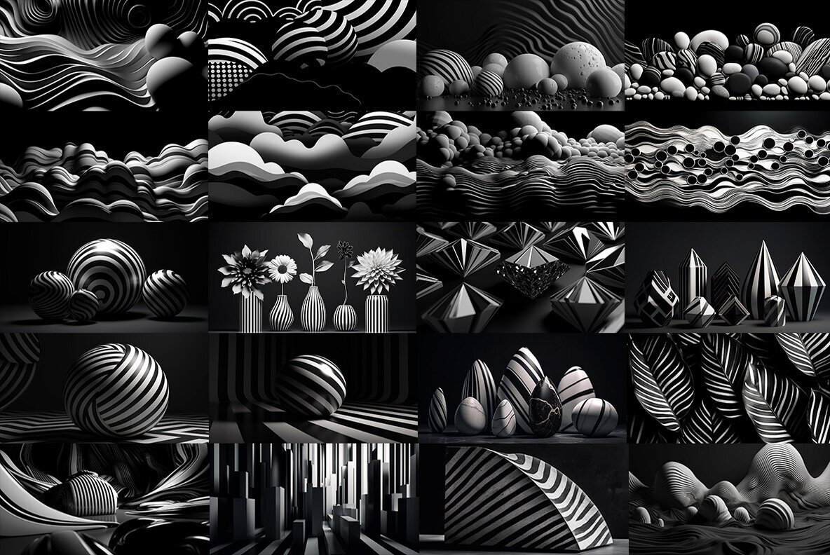 Black and White Stripes 3