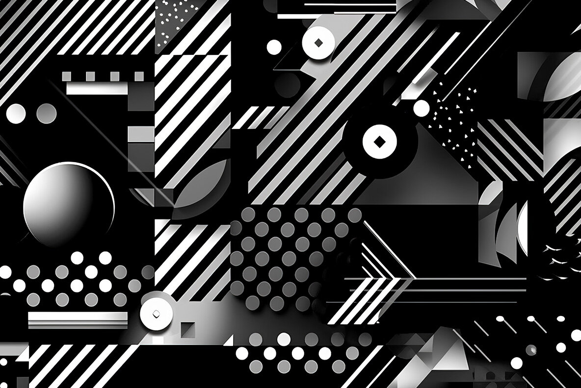 Black and White Stripes 4