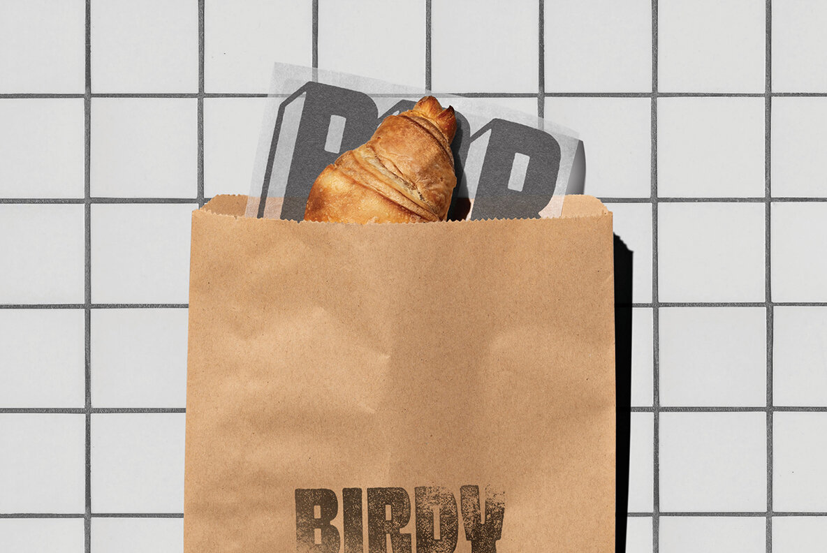 Kraft Takeaway Bag mockup 10
