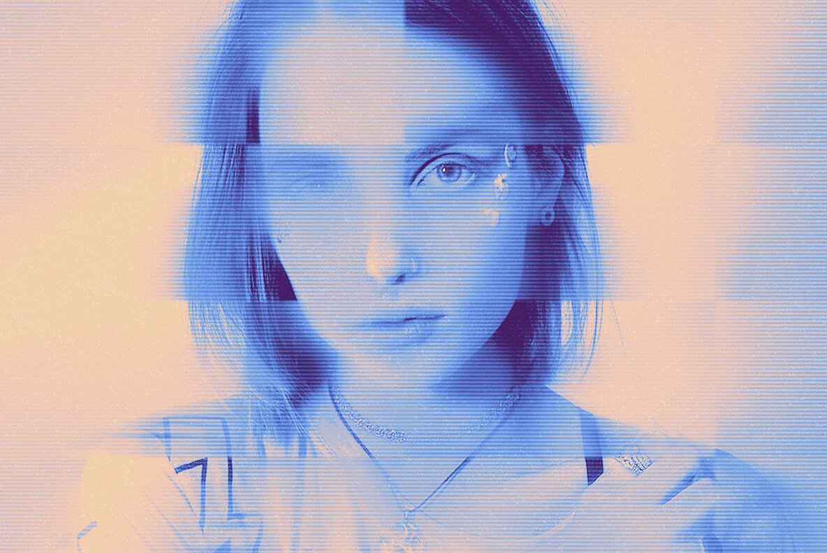 Duotone Glitch Photo Effect 2