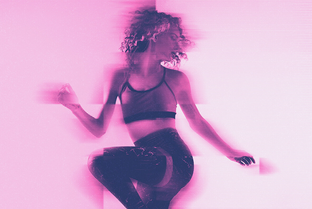 Duotone Glitch Photo Effect 3