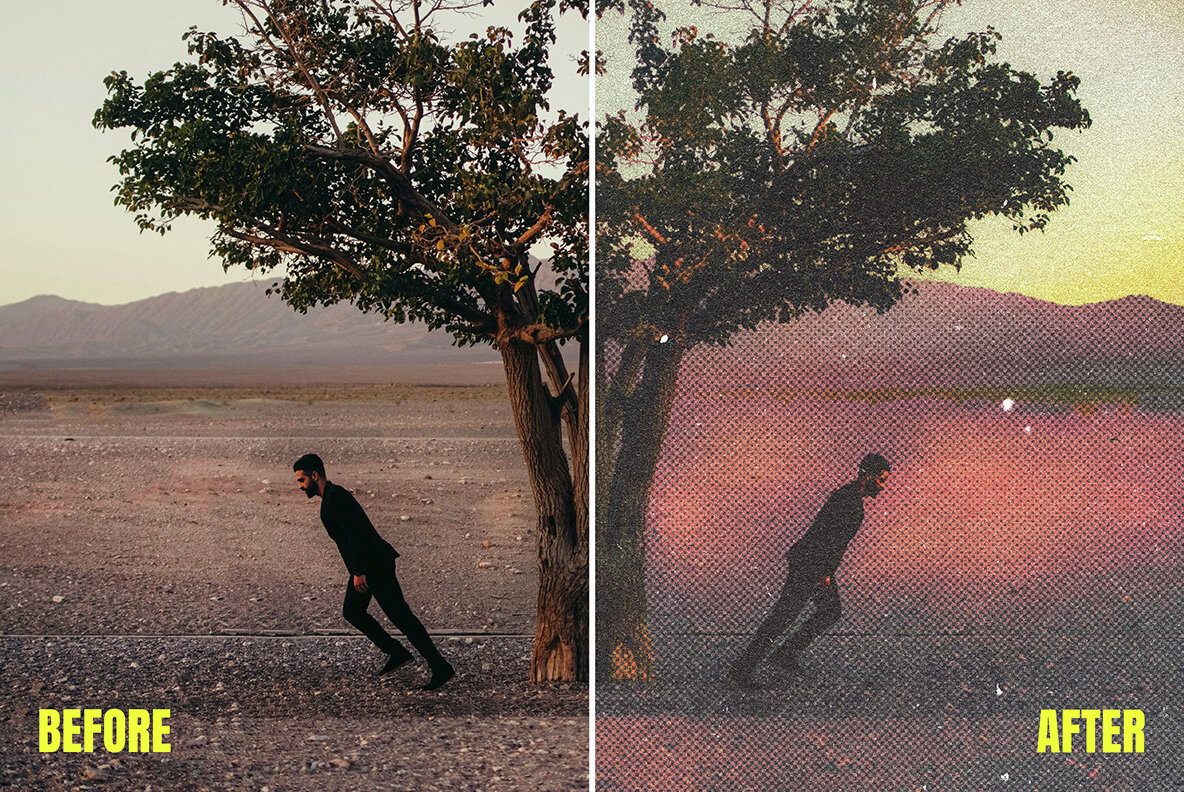 Retro Magazine Halftone Photo Effect 7