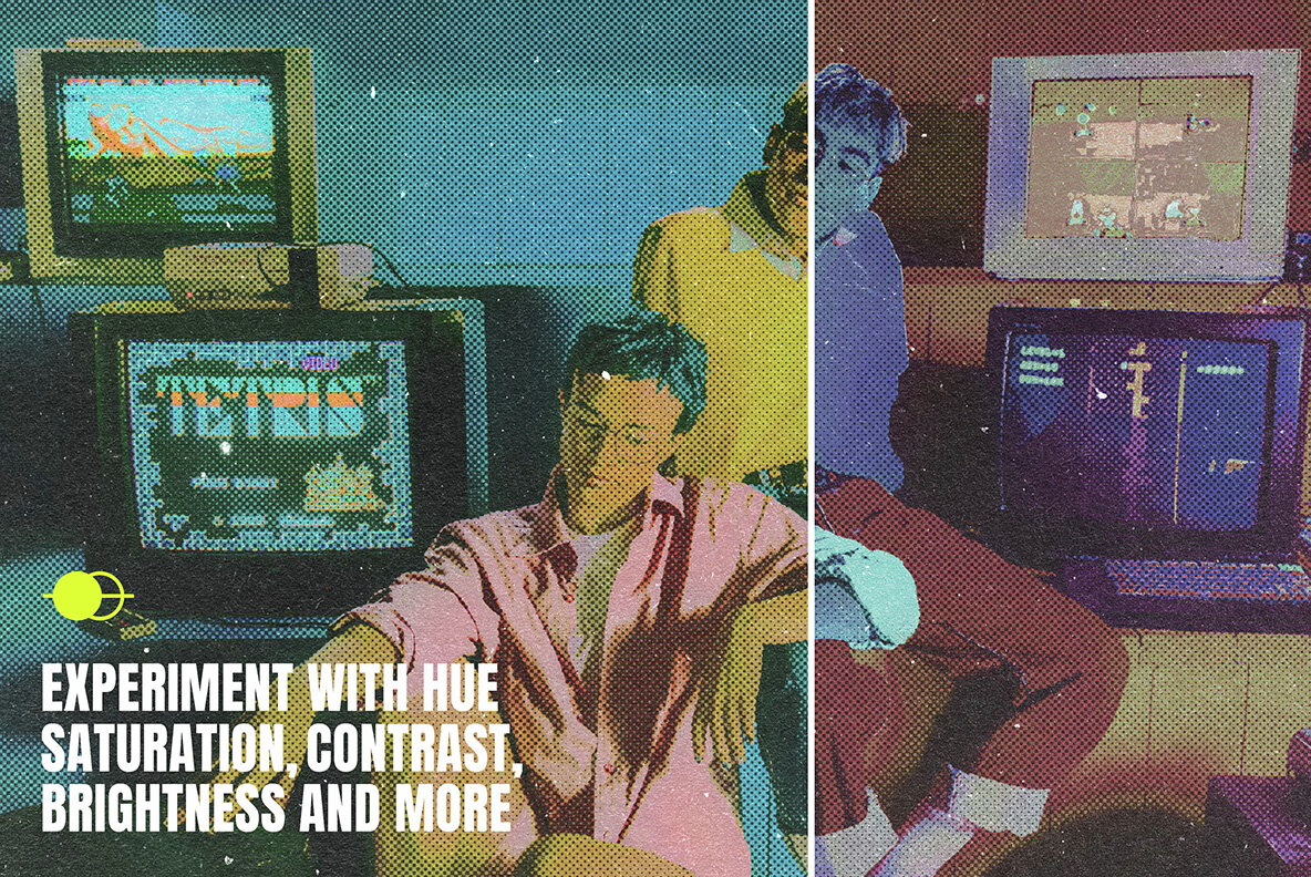 Retro Magazine Halftone Photo Effect 12