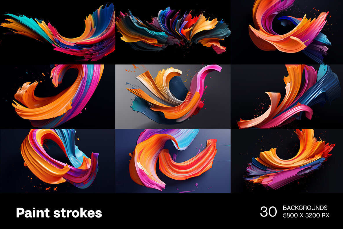 Paint Strokes Backgrounds 2