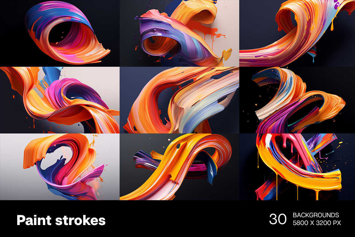 Paint Strokes Backgrounds 4