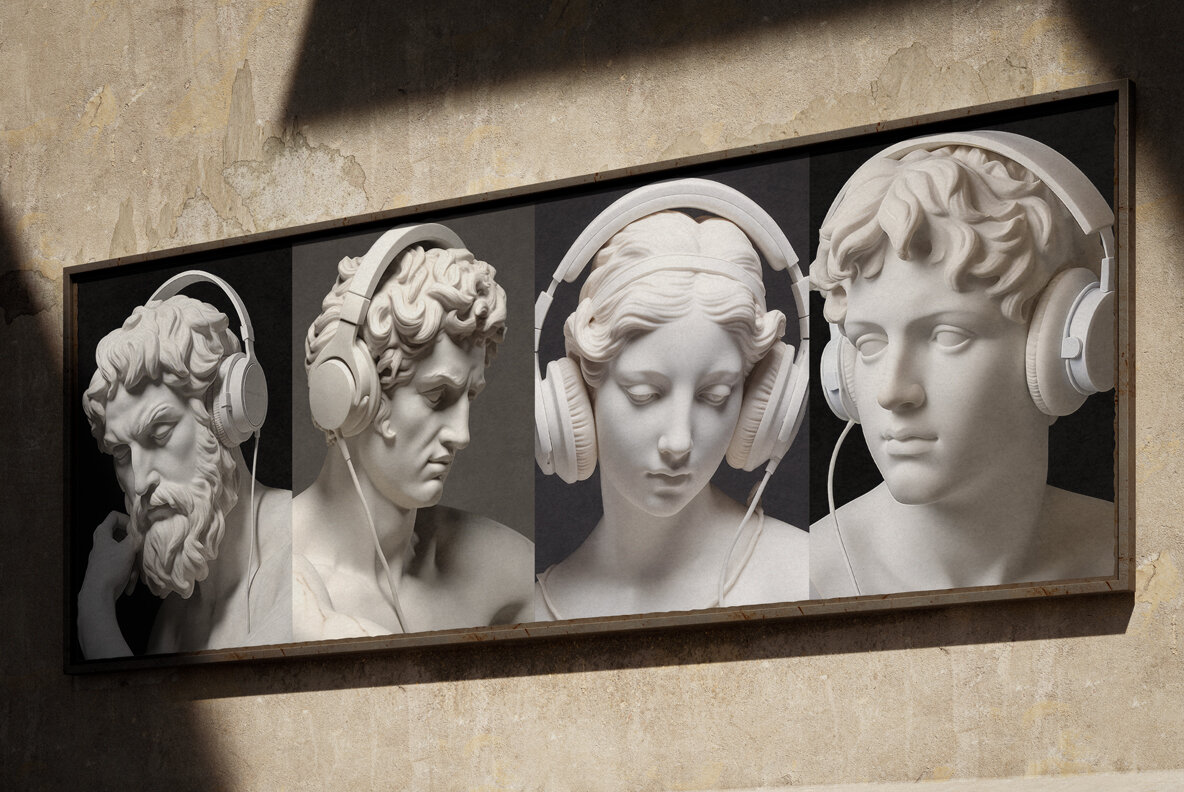 Antique Marble Sculpture of A DJ 10