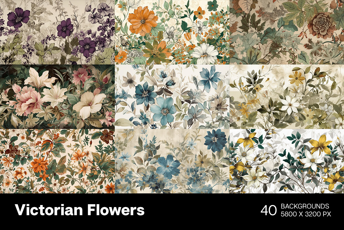 Flowers in Victorian Style 4