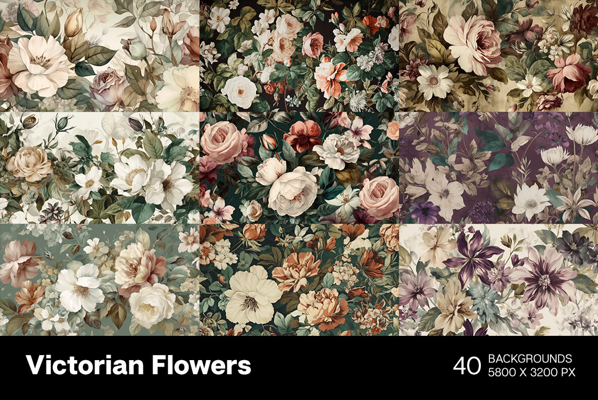 Flowers in Victorian Style 5