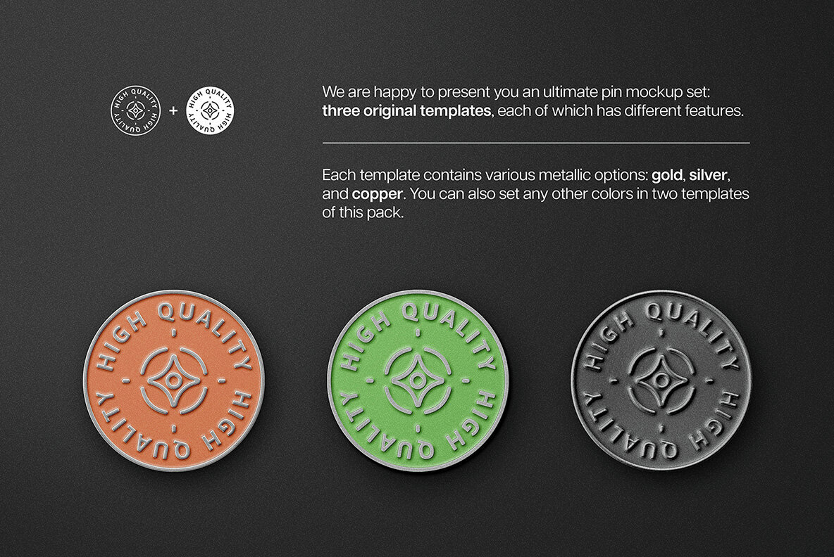 Enamel Pin Mockup 2